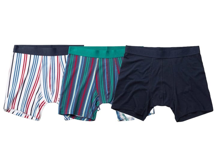 Panos Emporio PE 3PK BASE BAMBOO BOXER Pinstripe/pinstripe Poseidon/navy Panos Emporio