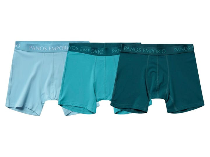 Panos Emporio 3pk Base Bamboo Boxer Water/lake Blue/lagoon Panos Emporio