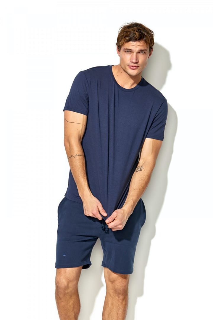 Panos Emporio PE BAMBOO/COTTON TEE CREW NAVY Panos Emporio