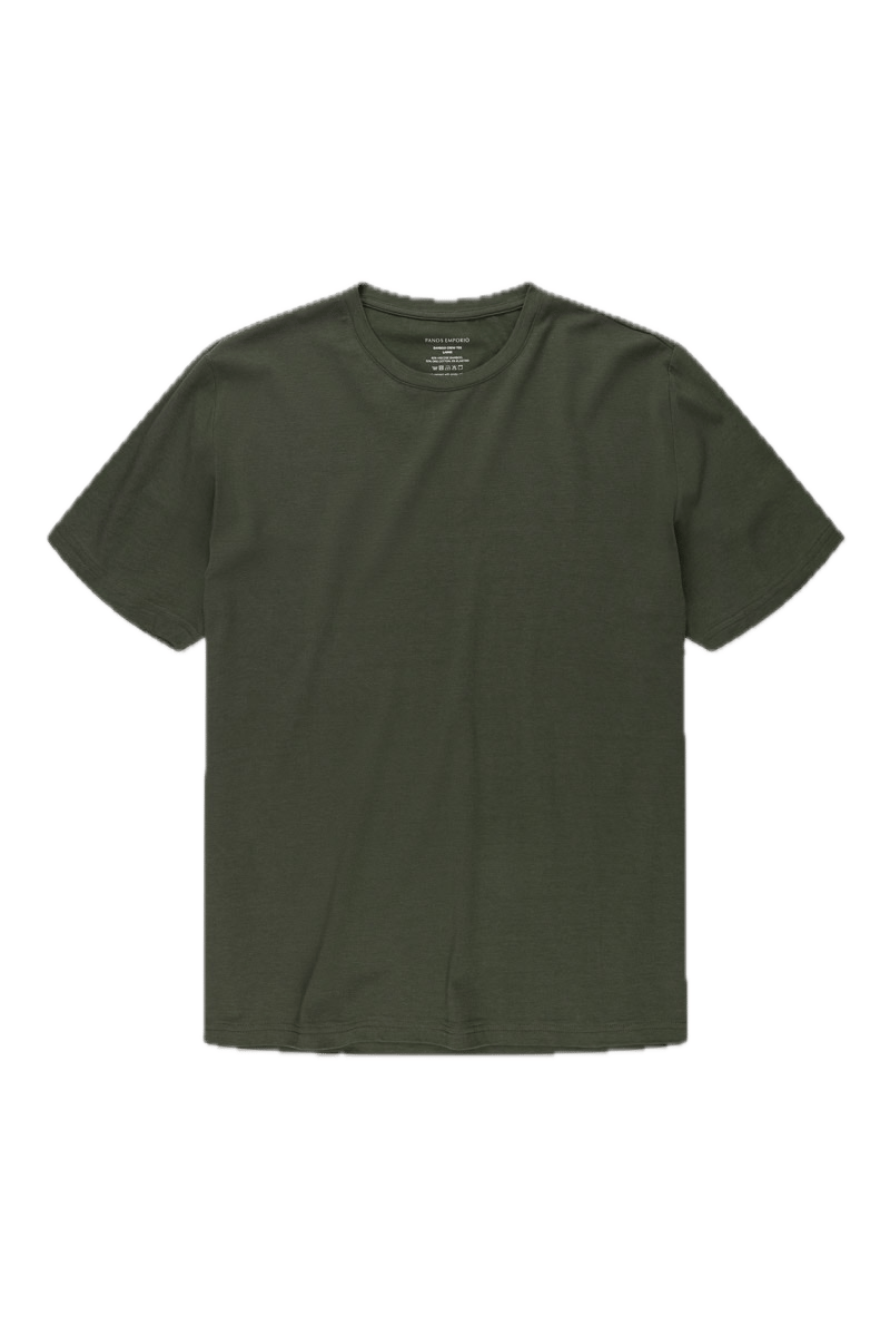 Panos Emporio PE BAMBOO/COTTON TEE CREW Tarmac