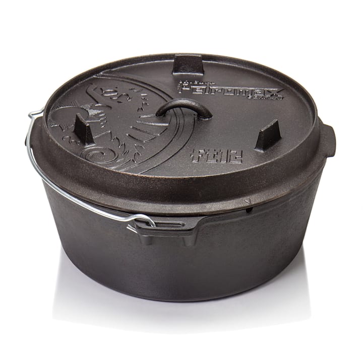 Dutch Oven FT12 With A Plane Bottom Surface Black Petromax