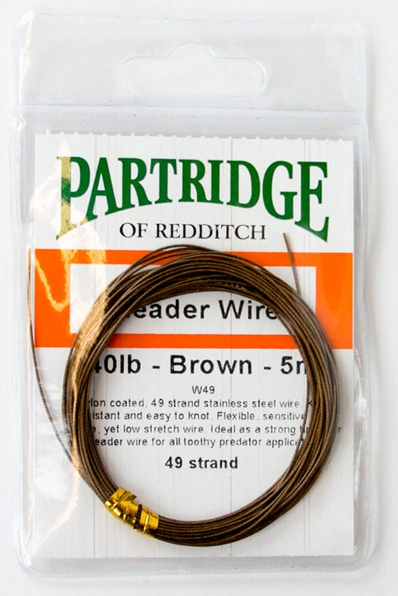 Partridge Partridge Knottable Leader Wire 20lb Brown Partridge Partridge Partridge Knottable Leader Wire 20lb Brown Partridge