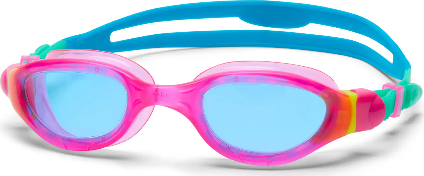 Pink/turquoise/tinted blue
