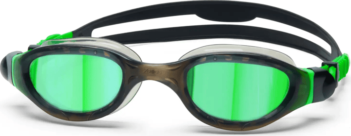 Zoggs Juniors' Phantom 2.0 Titanium Black/green/mirro Green Zoggs