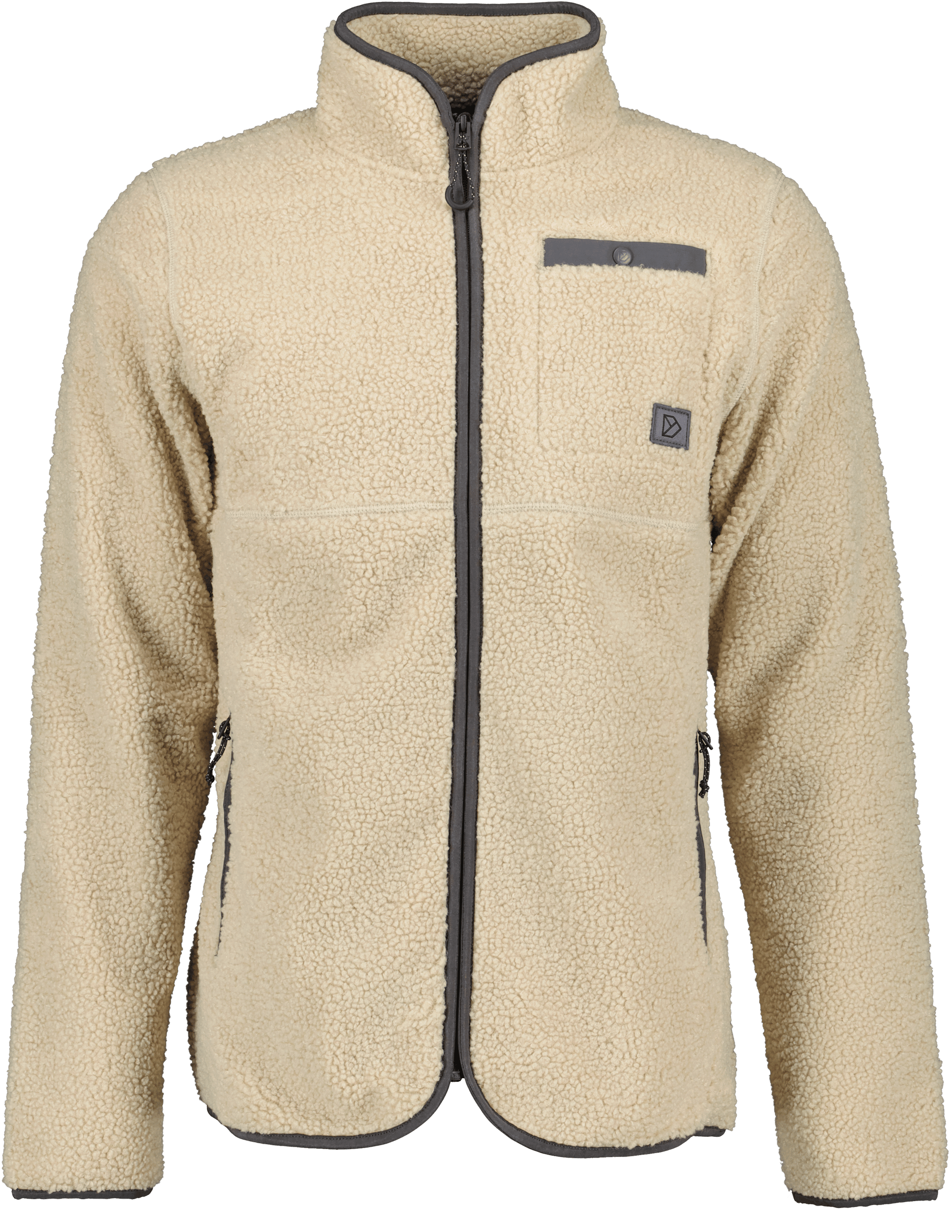 Didriksons Funktionsfleecejacka 'Phoenix' beige / mörkgrå herr – bild 3
