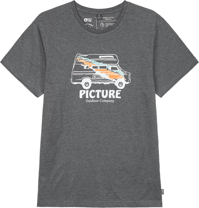 Picture Organic Clothing Men's Custom Van Tee Dark Grey Melange Picture Organic Clothing Picture Organic Clothing Men's Custom Van Tee Dark Grey Melange Picture Organic Clothing