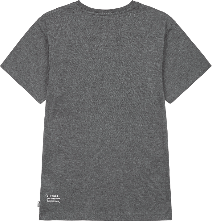 Men's Custom Van Tee Dark Grey Melange Picture Organic Clothing