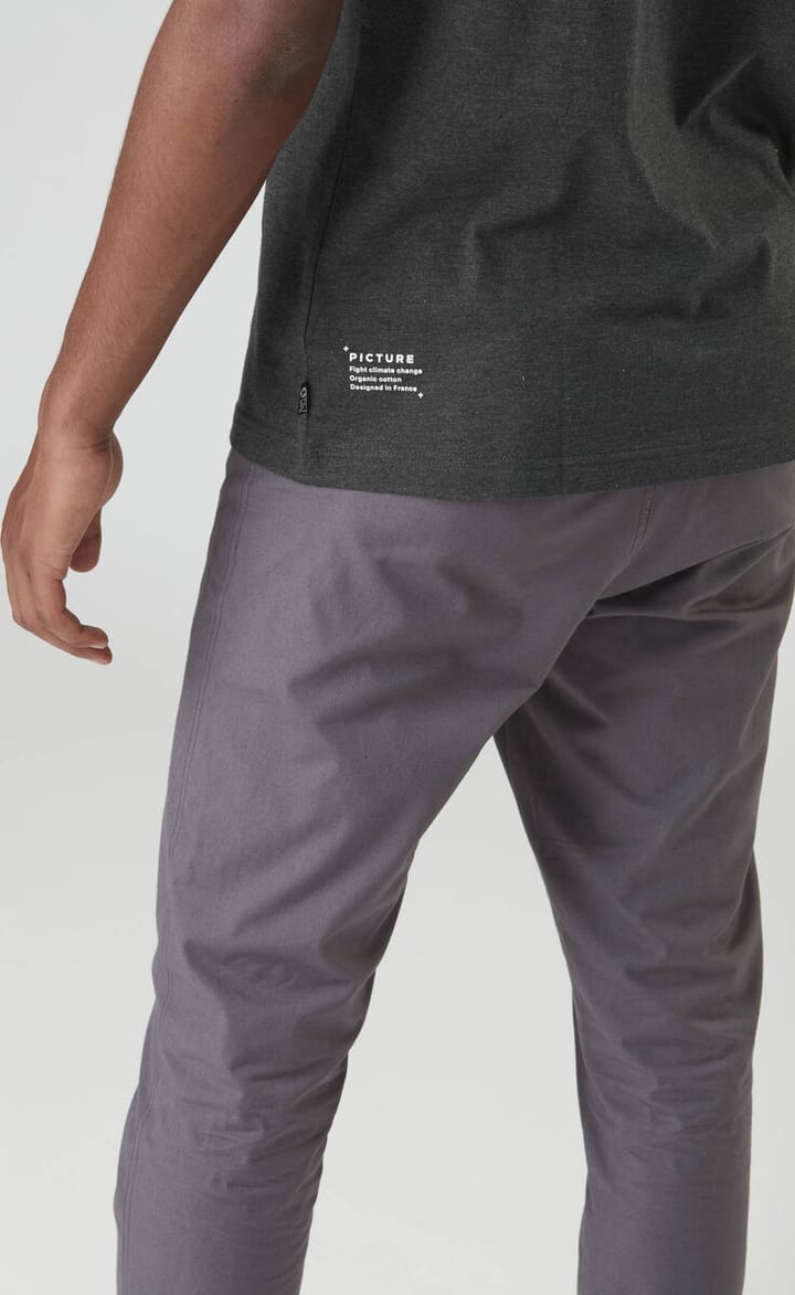 Men's Custom Van Tee Dark Grey Melange Picture Organic Clothing