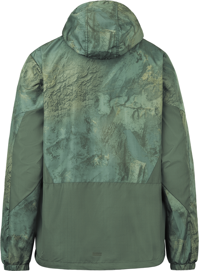 Men's Laman Print Jacket Geology Green Picture Organic Clothing