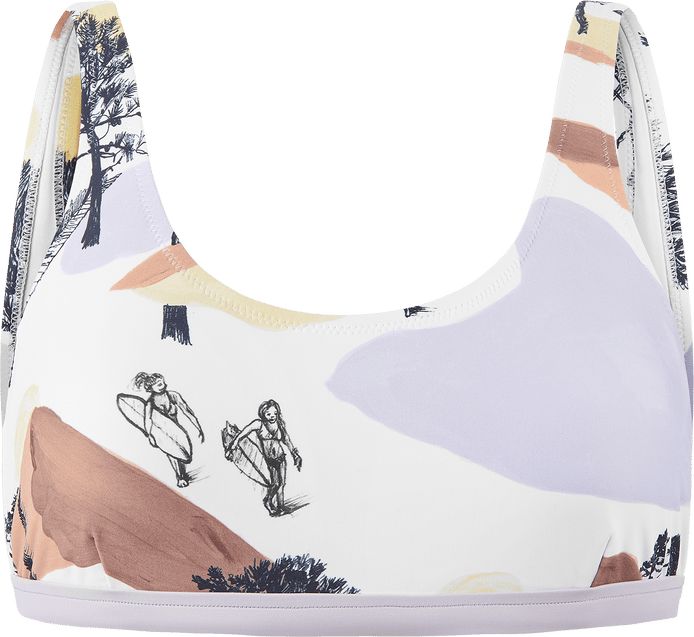 Picture Organic Clothing Women's Clove Print Bralette Top Pyla Picture Organic Clothing