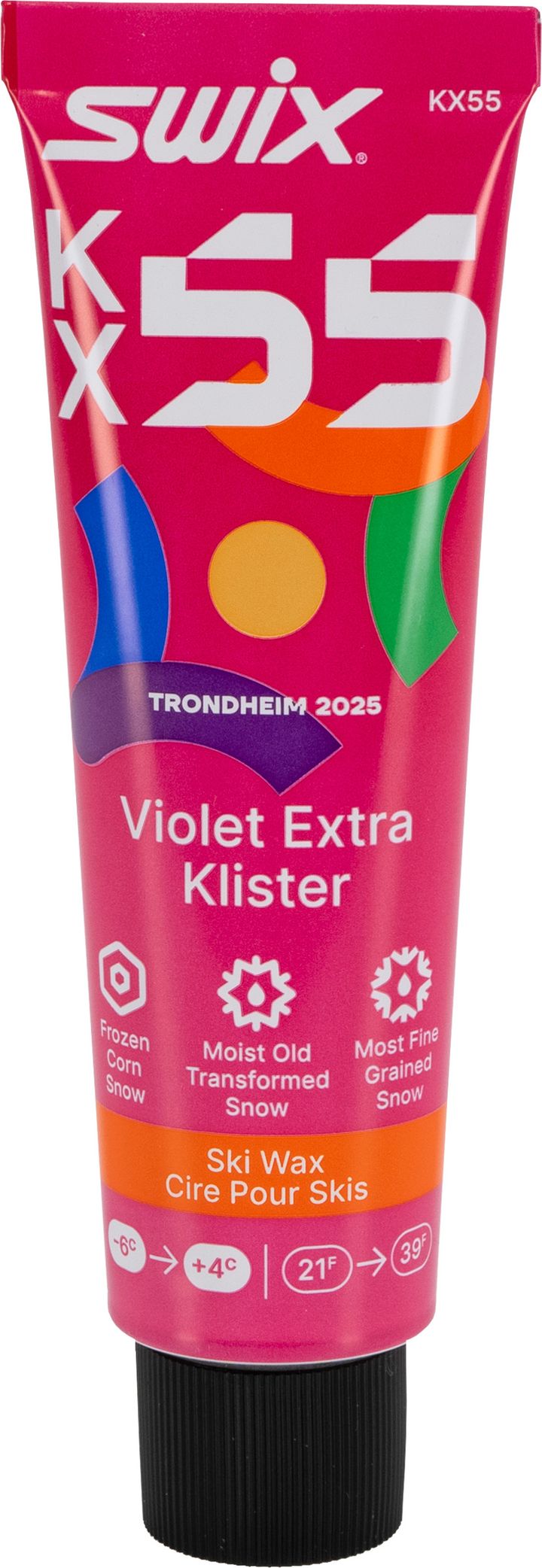 Swix KX55 Violet Extra Klister -6°C /+4°C NoColor Swix