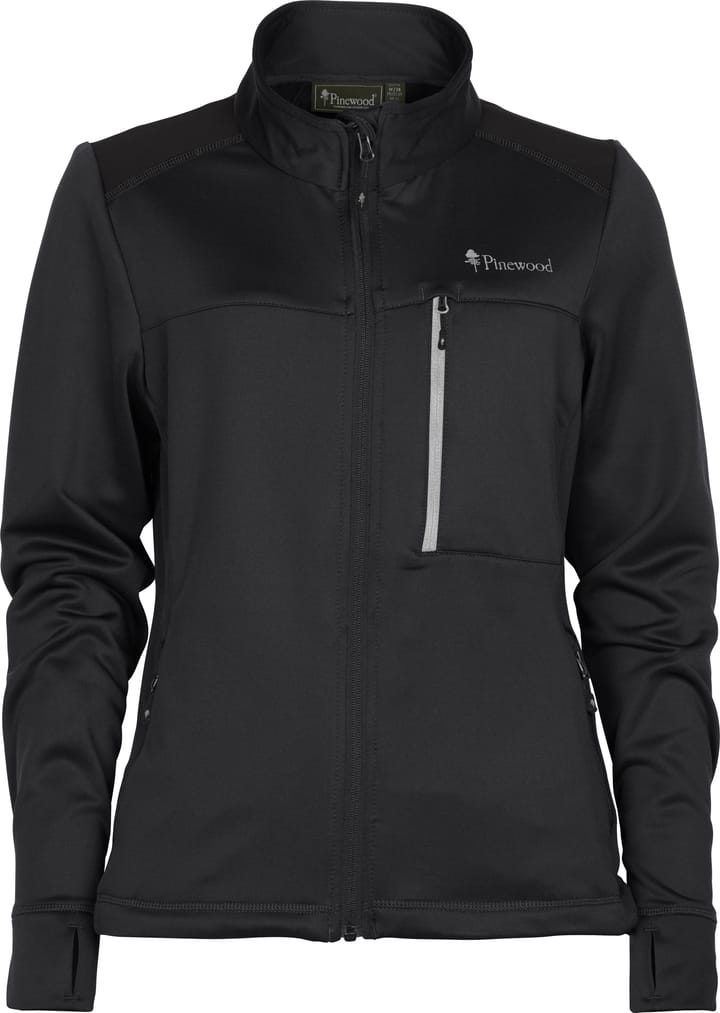 Pinewood Women's Abisko Power Fleece Black Pinewood