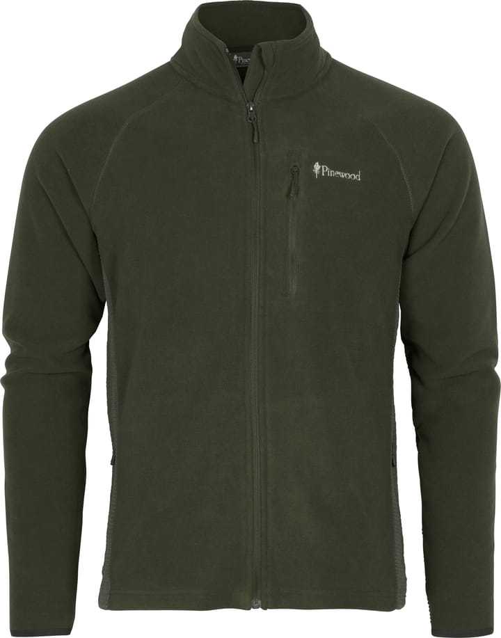 Pinewood Men's Air Vent Fleece Jacket Dark Mossgreen Pinewood