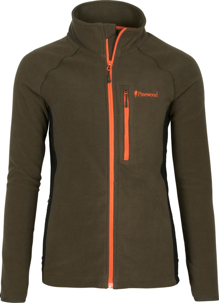 Pinewood Women's Air Vent Fleece Jacket Dark Olive Pinewood