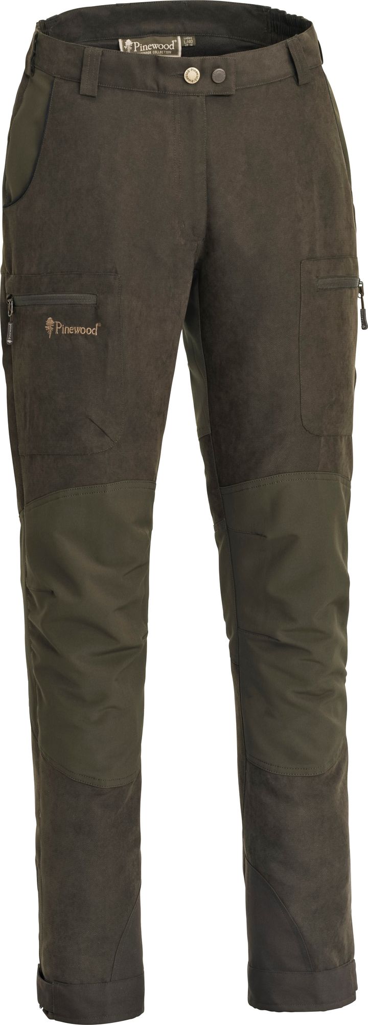 Women's Caribou Hunt Extreme Pants Suede Brown/D.Olive Pinewood