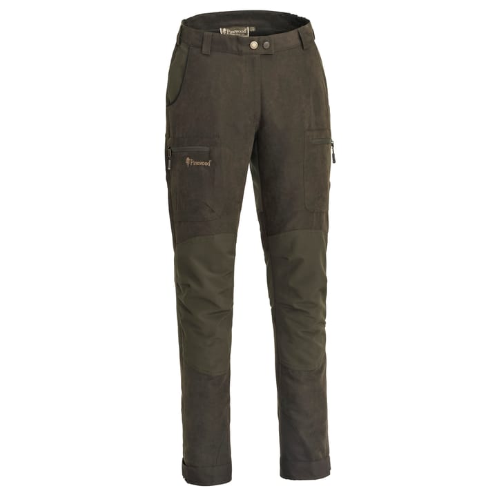 Pinewood Women's Caribou Hunting Trousers (2018) Suede Brown/Dark Olive Pinewood