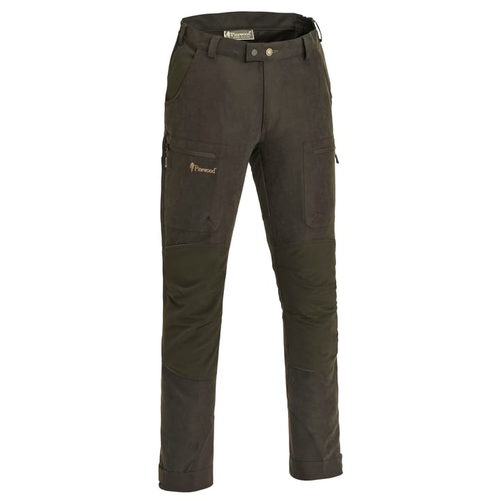 Pinewood Men's Caribou Hunting Trousers Suede Brown/Dark Olive Pinewood