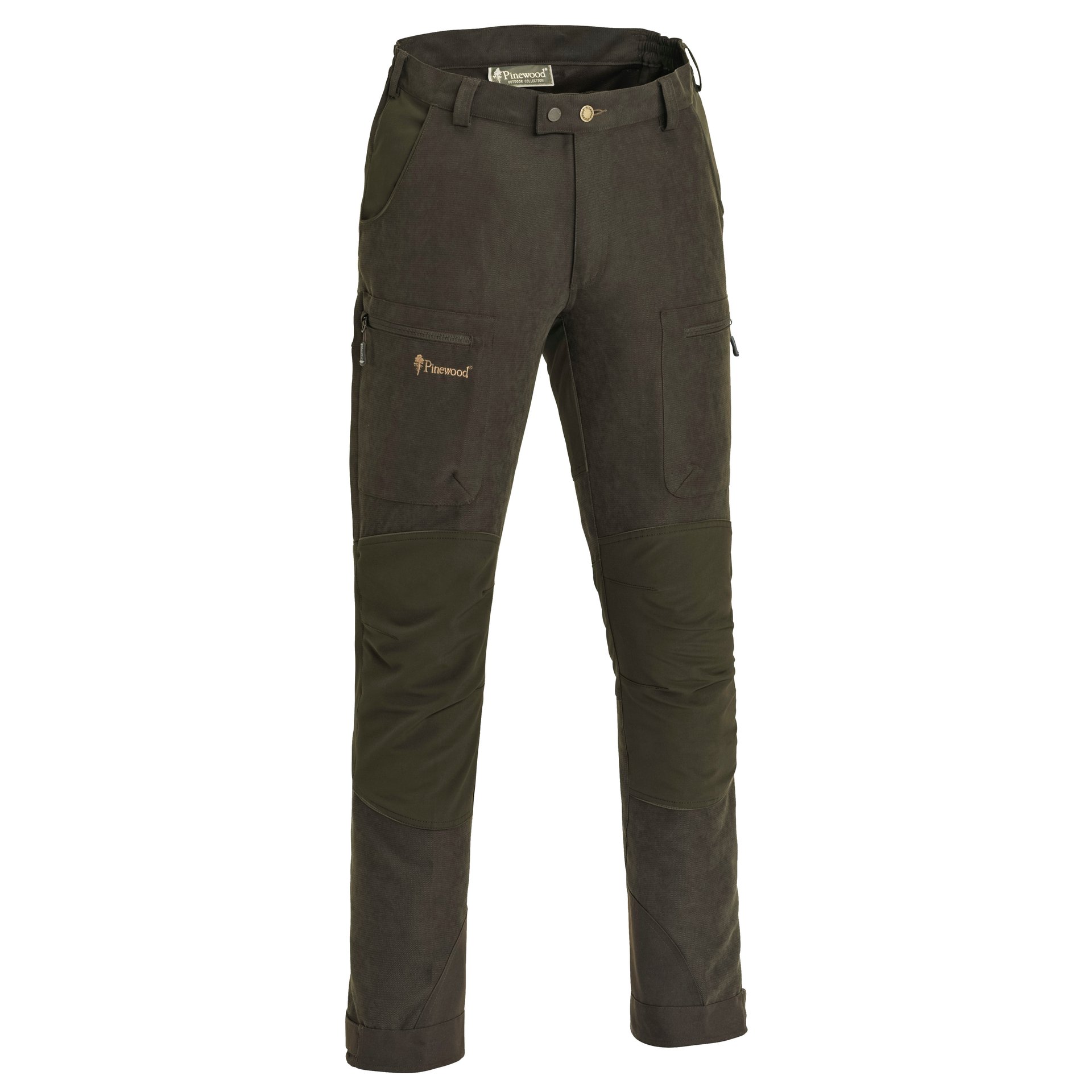 Pinewood Men's Caribou Hunting Trousers Suede Brown/Dark Olive byxor