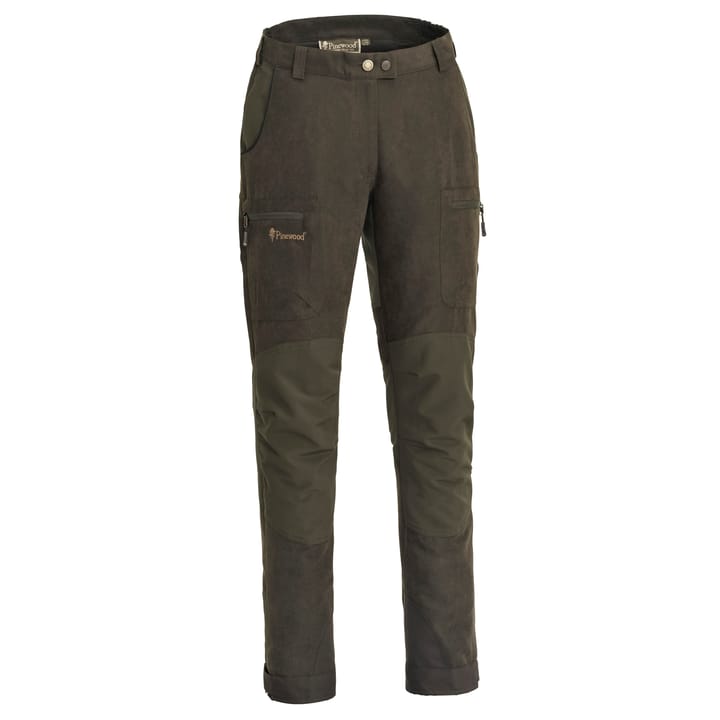 Pinewood Women's Caribou Hunting Trousers (2018) Suede Brown/Dark Olive Pinewood