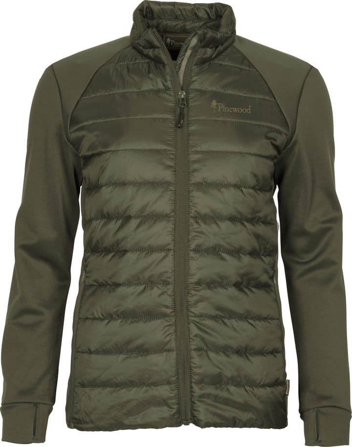 Women's Finnveden Hybrid Power Fleece Jacket Olive Pinewood