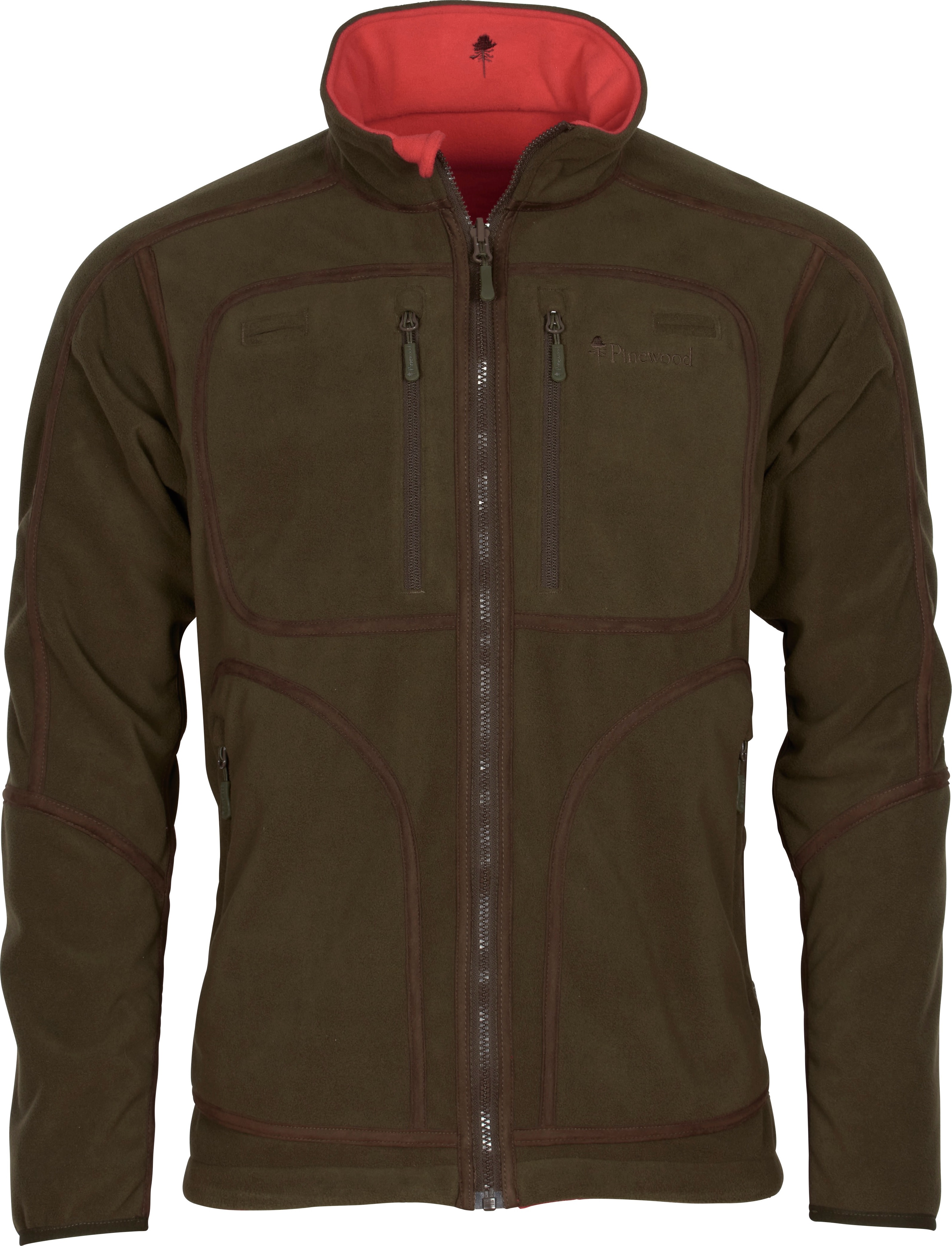 Men’s Furudal Reversible Fleece Jacket H.Brown/Red