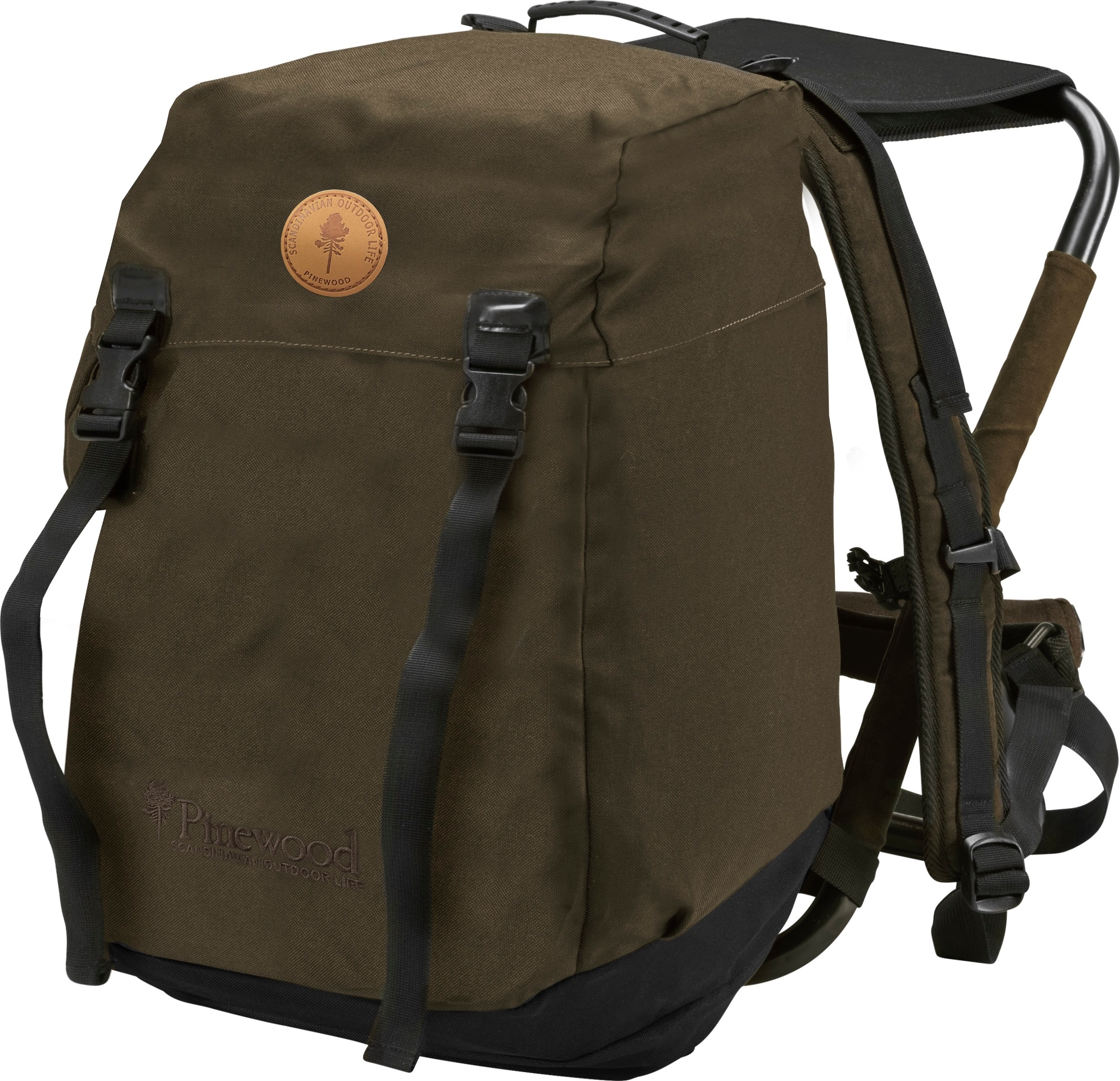 Kids’ Hunting Chair Backpack Suede Brown