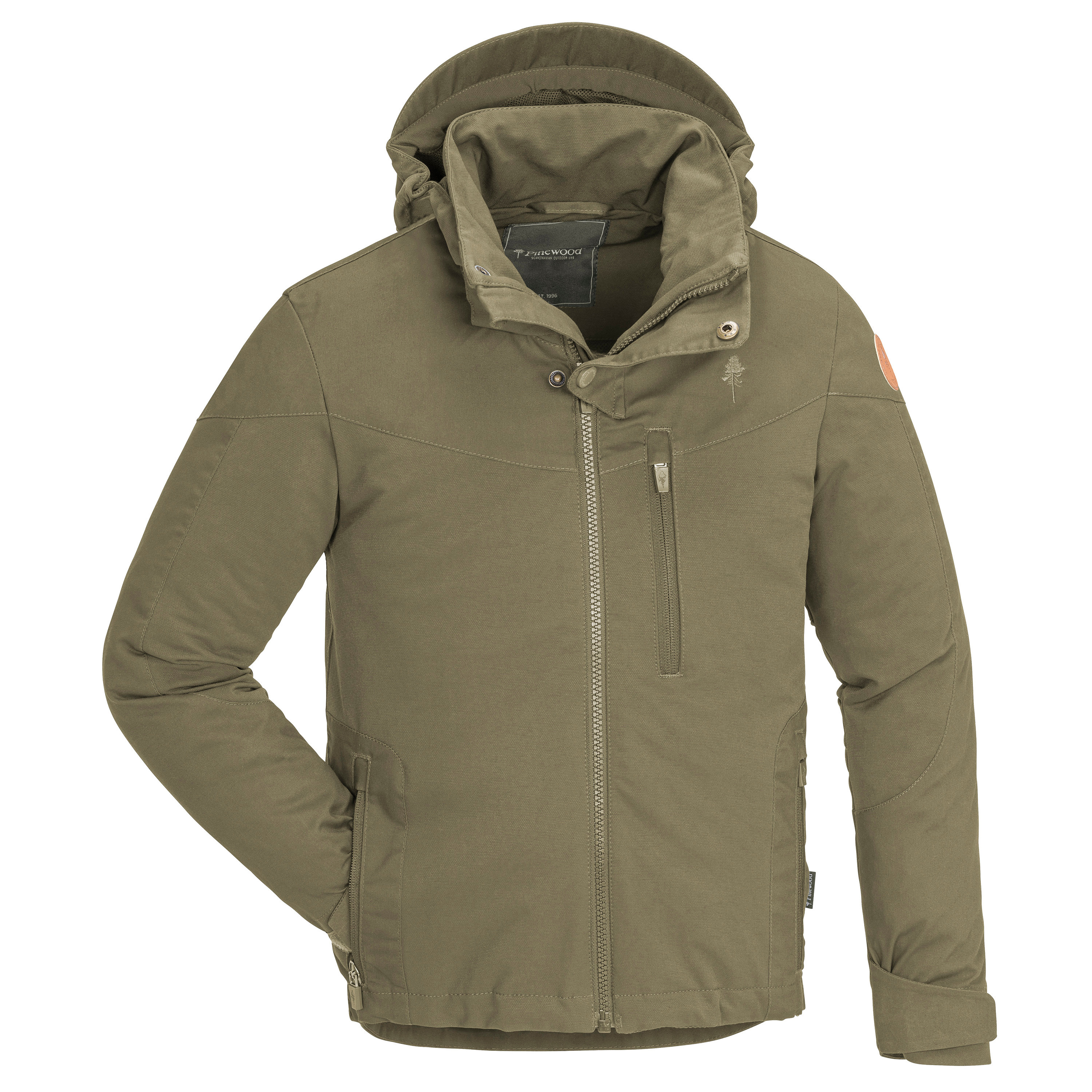 Pinewood Kids' Finnveden Hybrid Jacket Hunting Olive Ovadderade vardagsjackor H.Olive 152 cm