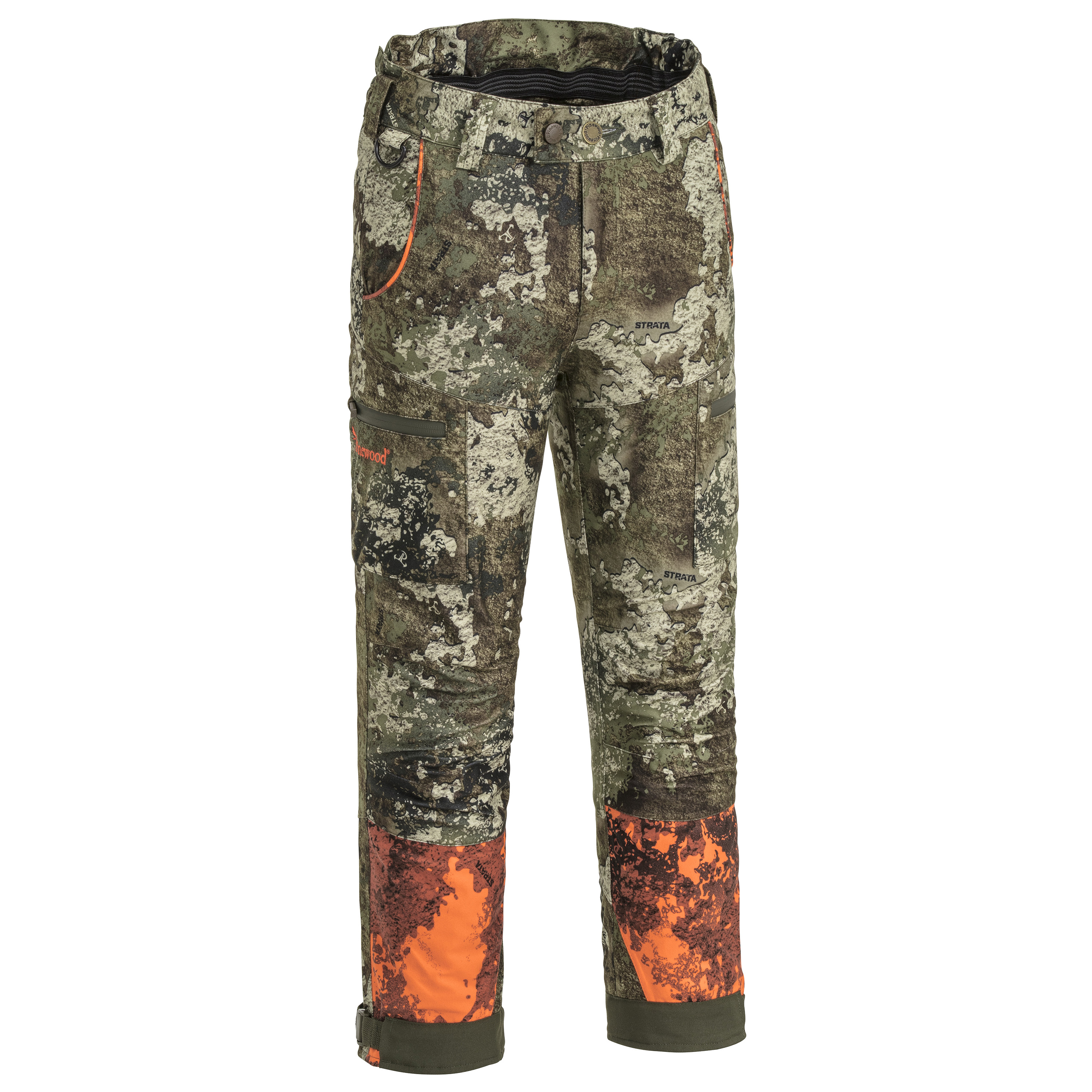 Pinewood Kids' Furudal/Retriever Active Camou Hunting Pants Strata/Strata Blaze