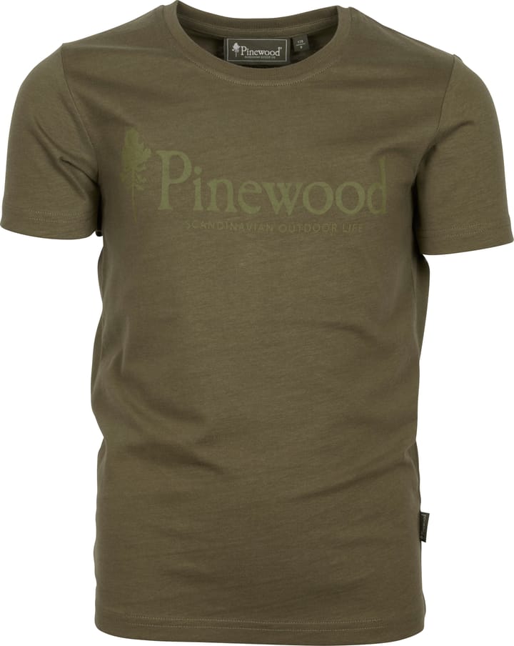 Pinewood Kids' Outdoor Life T-Shirt Hunting Olive Pinewood