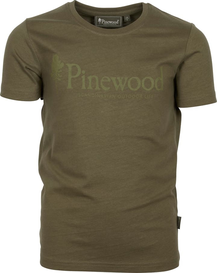 Pinewood Kids' Outdoor Life T-Shirt Hunting Olive Pinewood