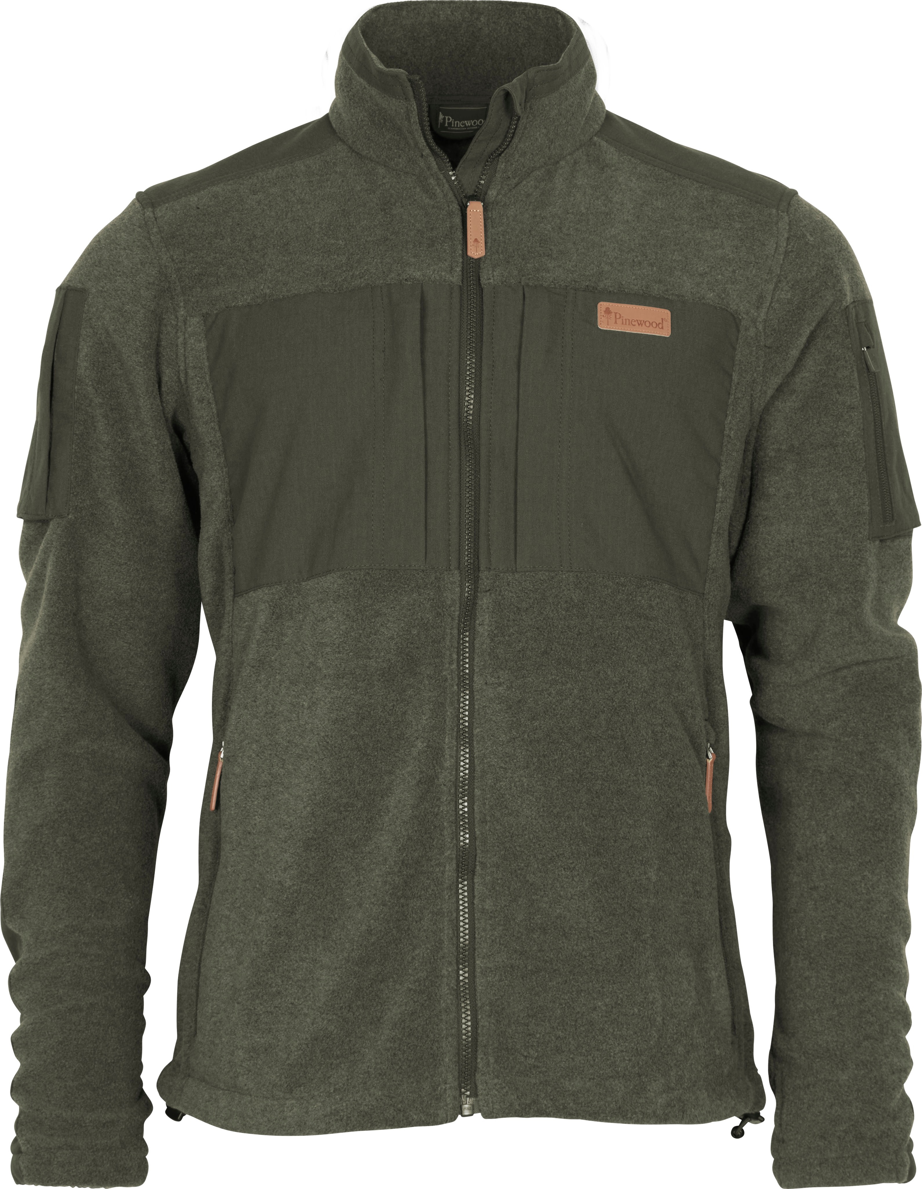 Pinewood Men's Lappland Rough Fleece Jacket Olive Melange/Dark Olive Mellanlager tröjor S