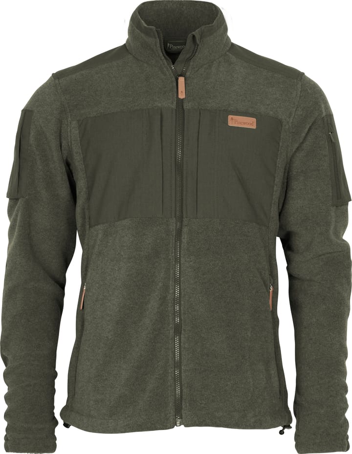 Pinewood Men's Lappland Rough Fleece Jacket Olive Melange/Dark Olive Pinewood