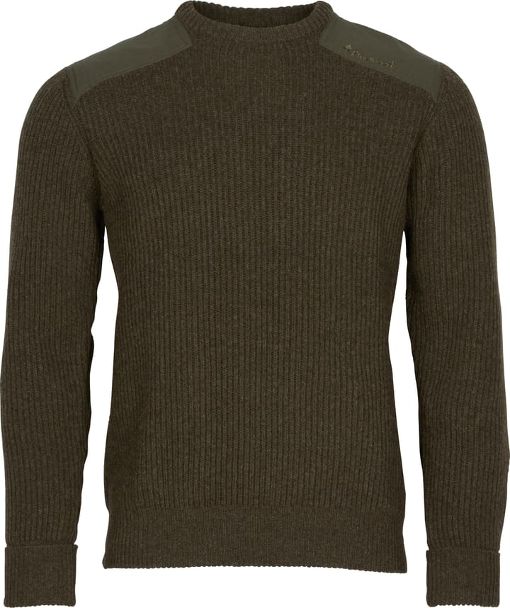 Men's Lappland Rough Sweater Mossgreen Mel Pinewood