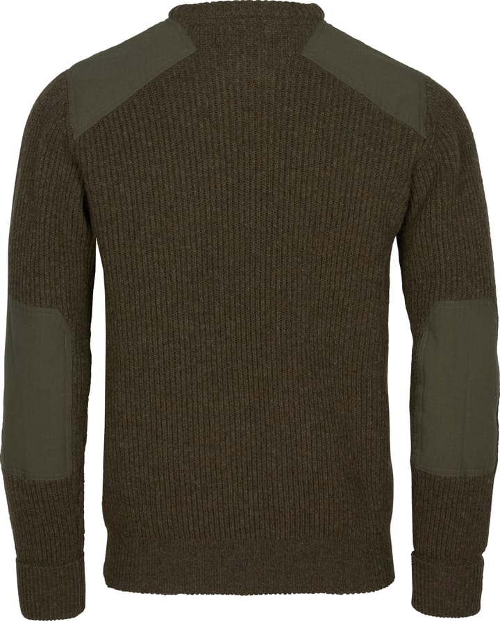 Pinewood Men's Lappland Rough Sweater Mossgreen Melange Pinewood