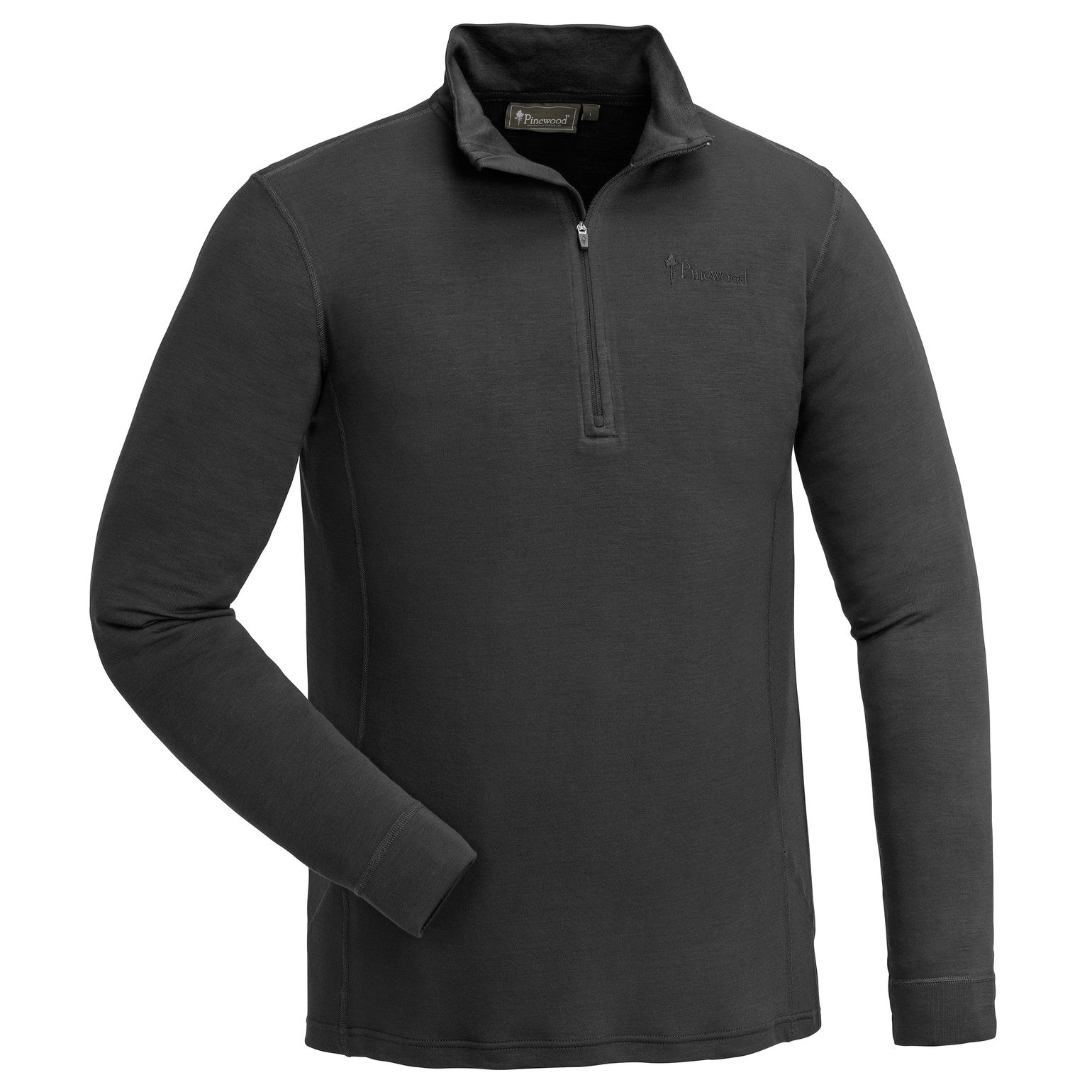 Men's Abisko Merino Base Layer Half Zip Smoke Black