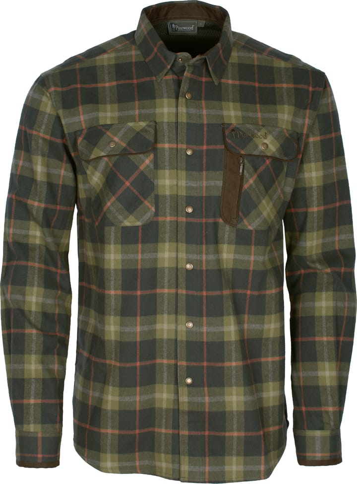 Men's Cornwall Shirt H.Olive/Terracotta Pinewood