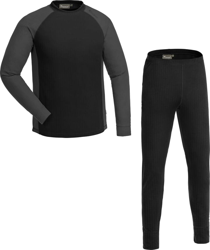 Pinewood Men's Finnveden Base Layer Black/Dark Grey Pinewood