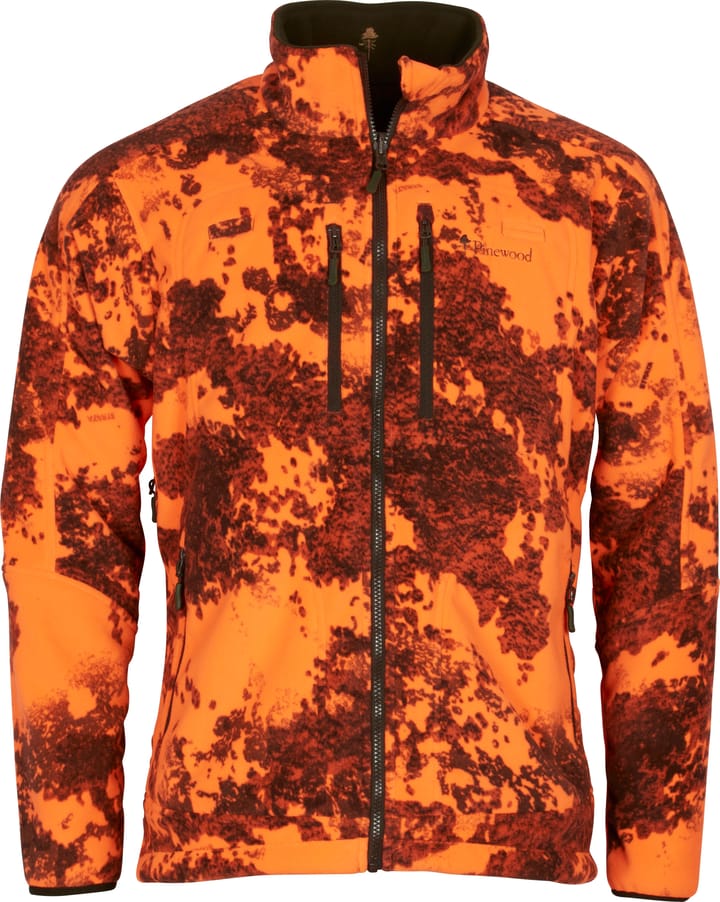 Pinewood Men's Furudal Reversible Camou Fleece Jacket Hunting Brown/Strata Blaze Pinewood