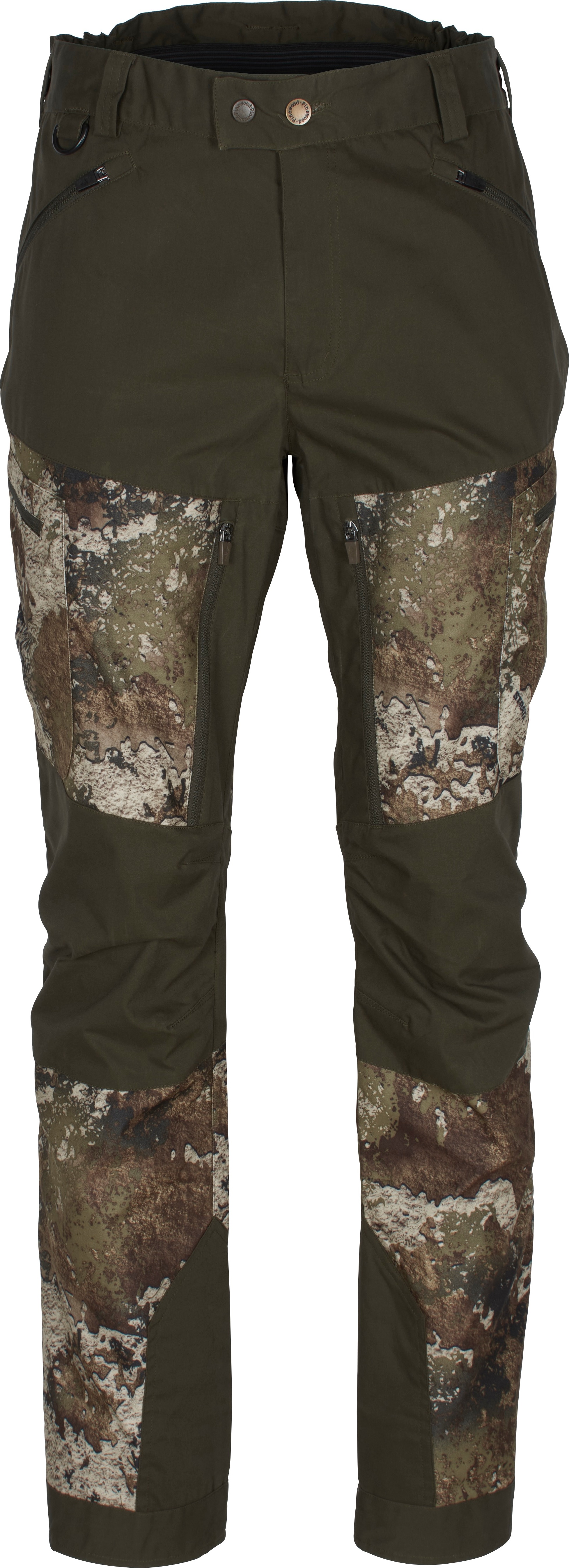 Pinewood Men's Furudal Tracking Camou Pants Strata/Moss Green Jaktbyxor C52