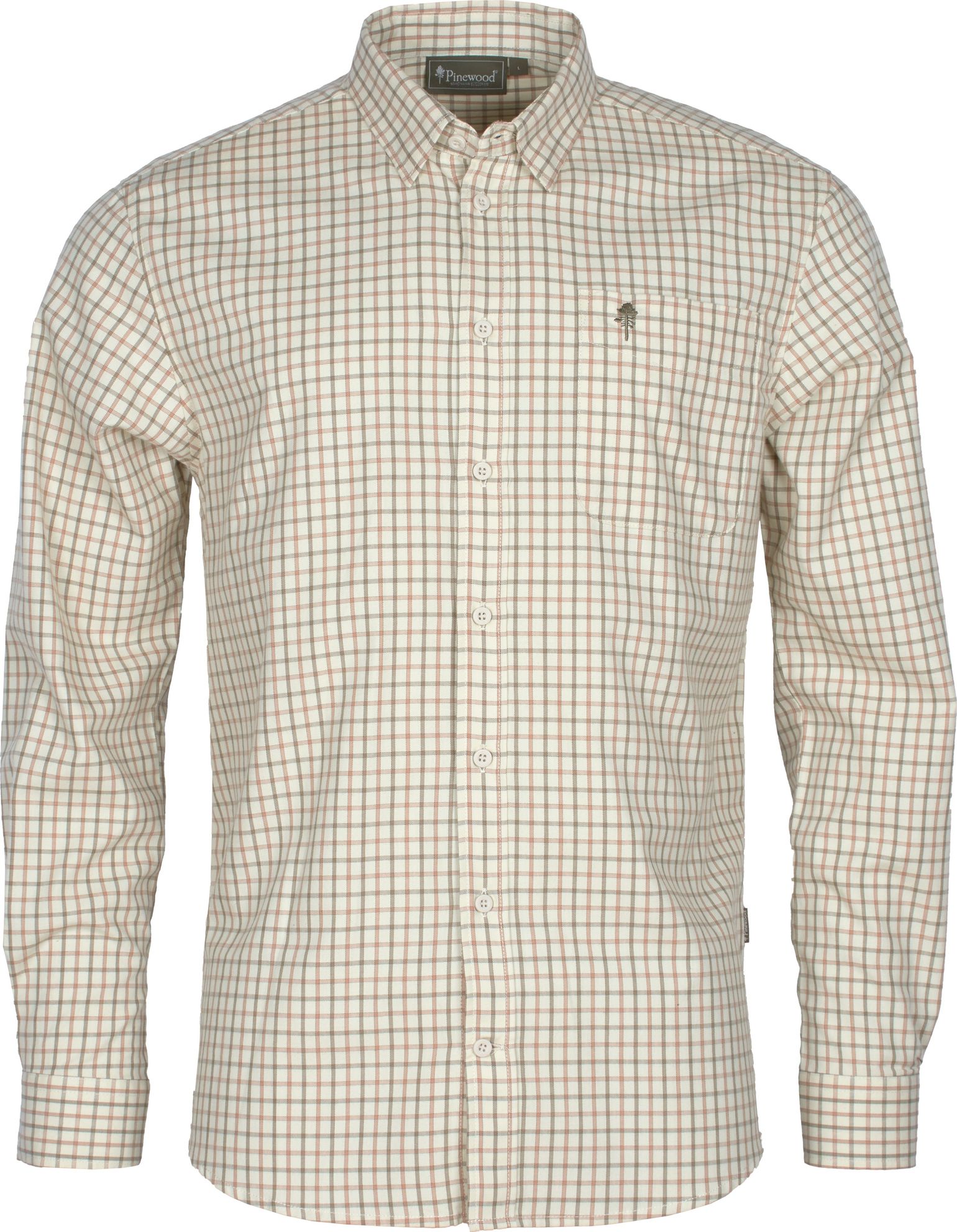 Pinewood Men's Nydala Grouse Shirt Off White/Green
