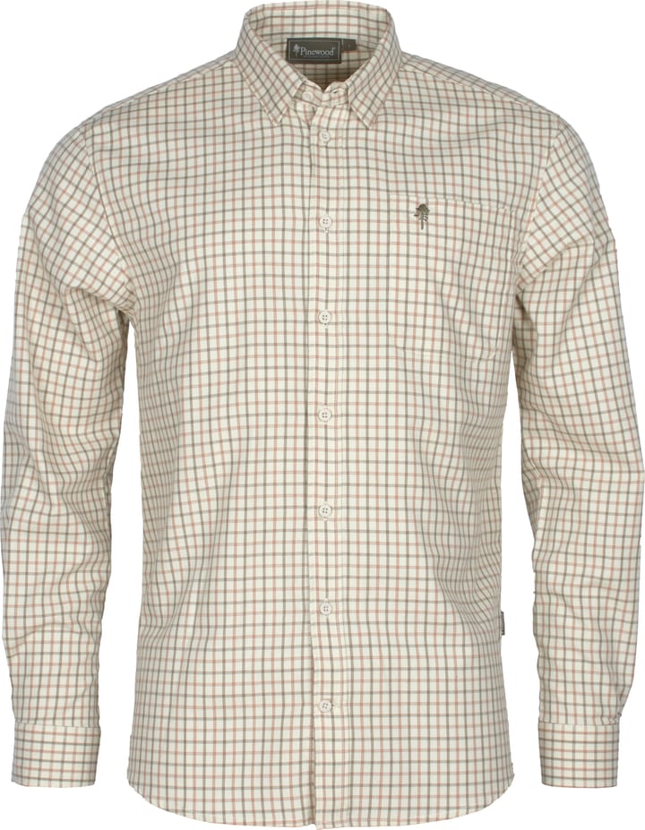 Men's Nydala Grouse Shirt Offwhite/Green Pinewood