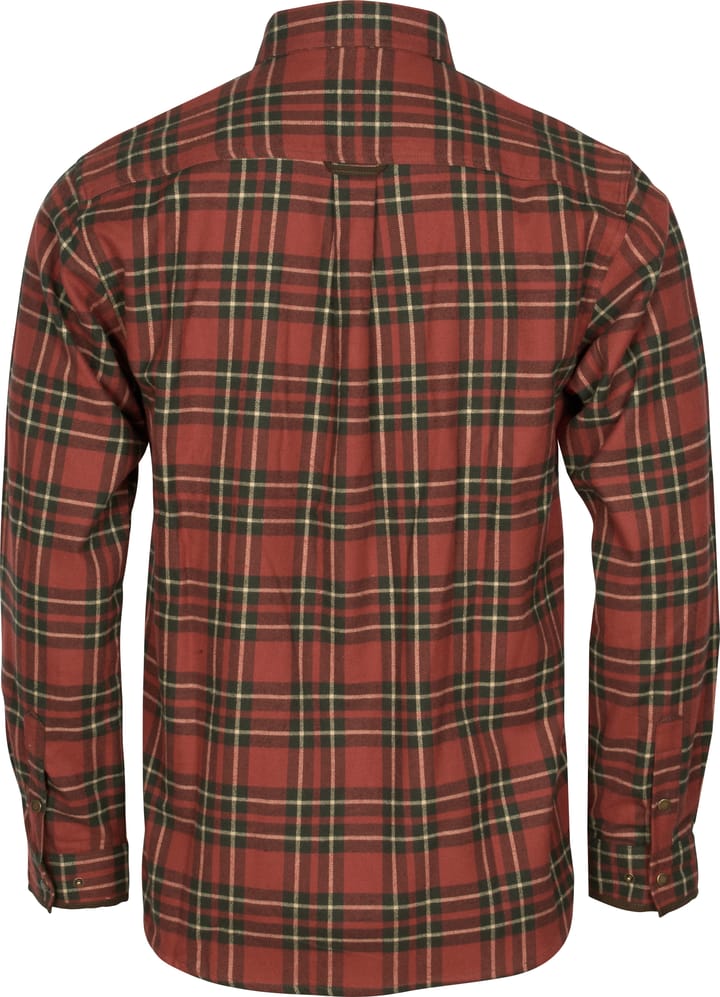 Pinewood Men's Prestwick Exclusive Shirt Dark Terracotta/Dark Green Pinewood