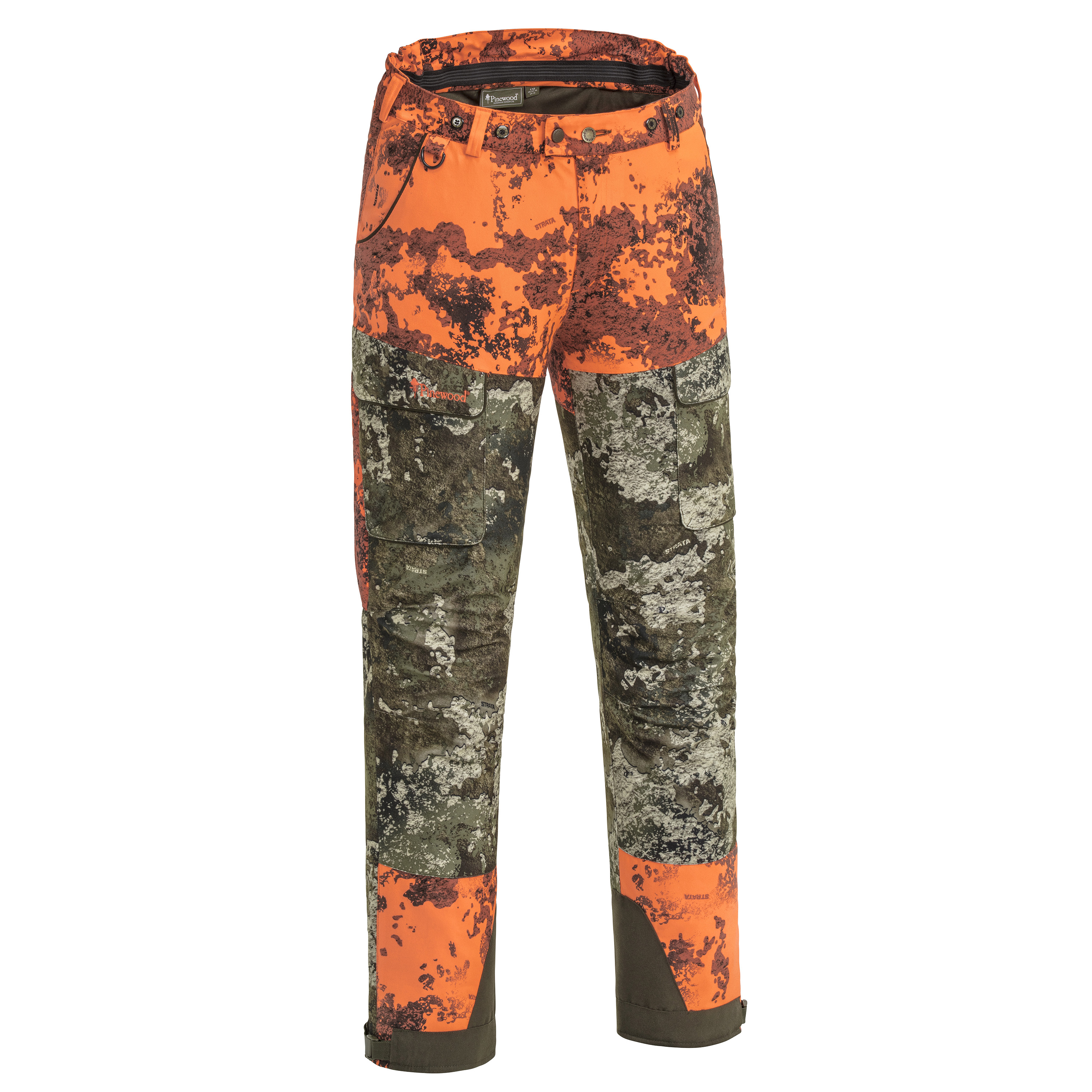 Pinewood Men's Småland Light Camou Trousers Strata Blaze/Strata Jaktbyxor C52