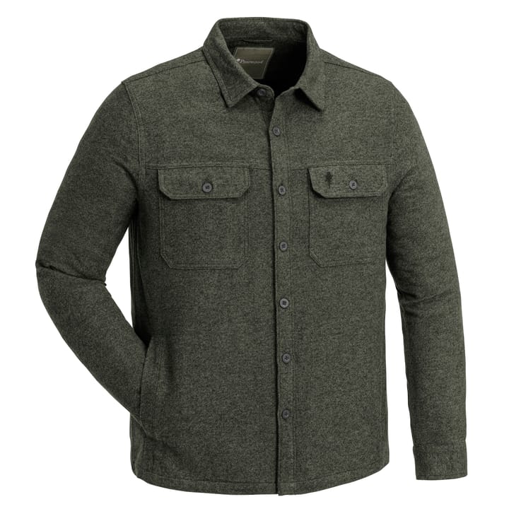 Pinewood Men's Värnamo Overshirt Dark Green Melange Pinewood Pinewood Men's Värnamo Overshirt Dark Green Melange Pinewood
