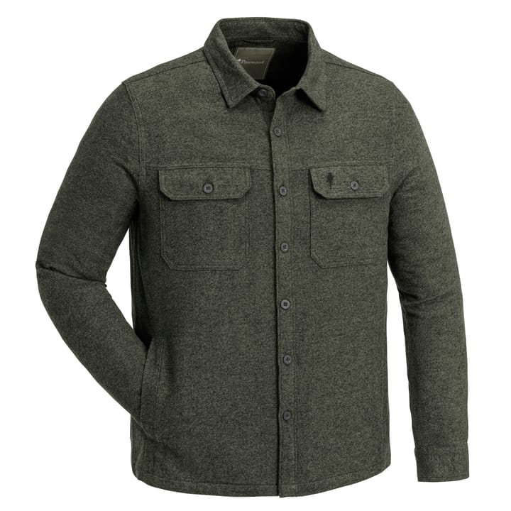 Men's Värnamo Overshirt D.Green Mel Pinewood