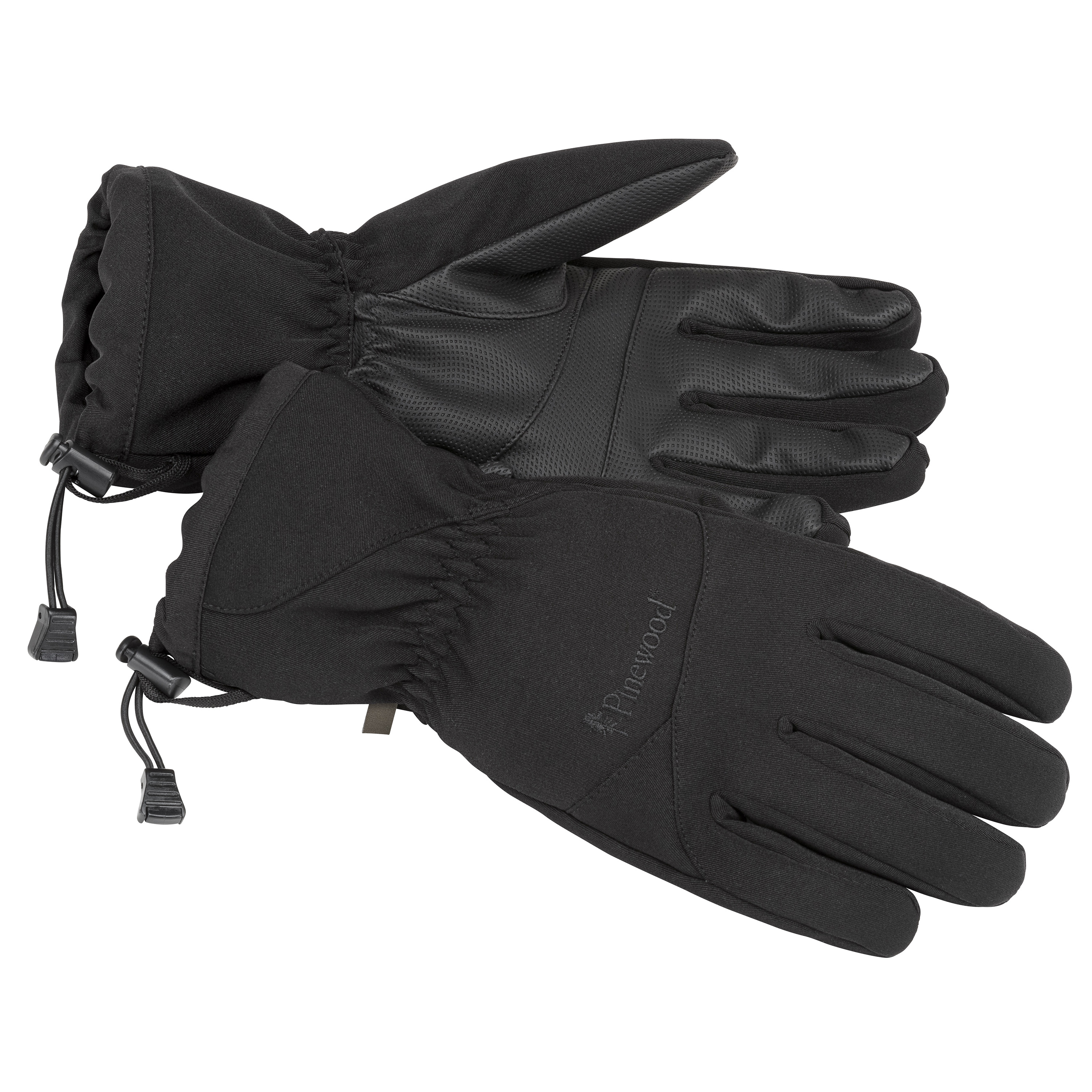 Padded 5-Finger Gloves Black