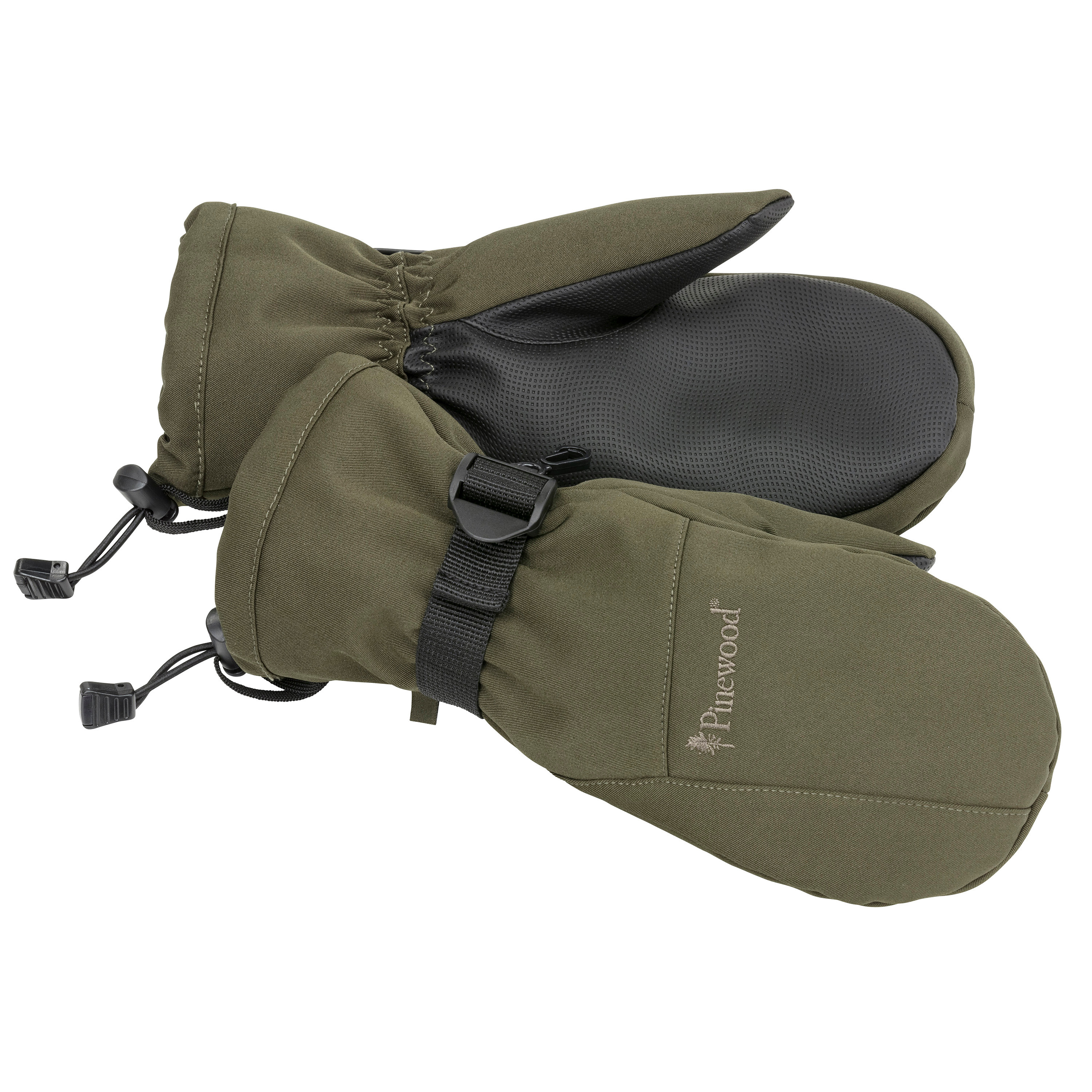Pinewood Padded Mitten Gloves Dark Green Friluftshandskar D.Green XS-S