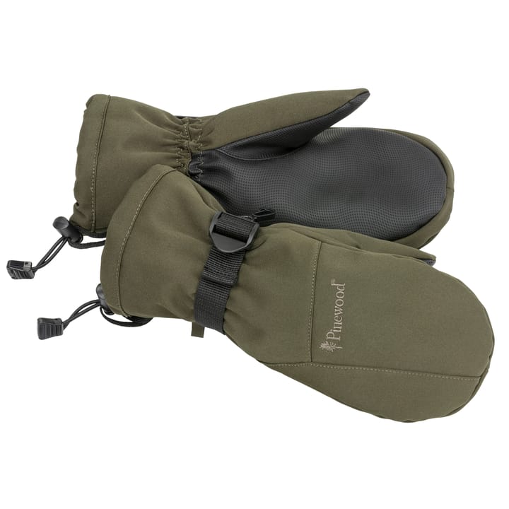 Pinewood Padded Mitten Gloves Dark Green Pinewood