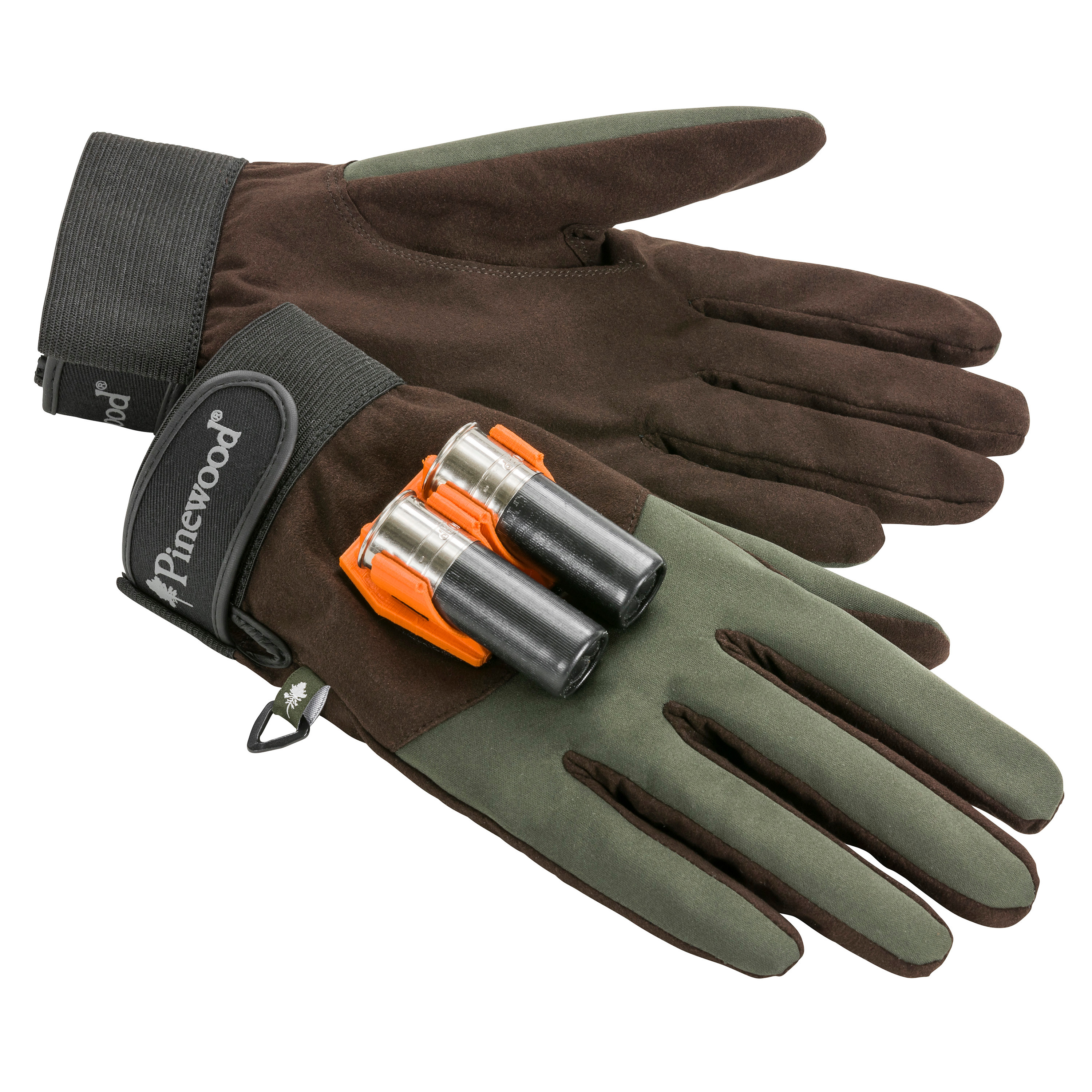 Pinewood Quick Reloader Gloves Moss Green/Dark Brown Jakthandskar Mossgreen/D.Brown 8