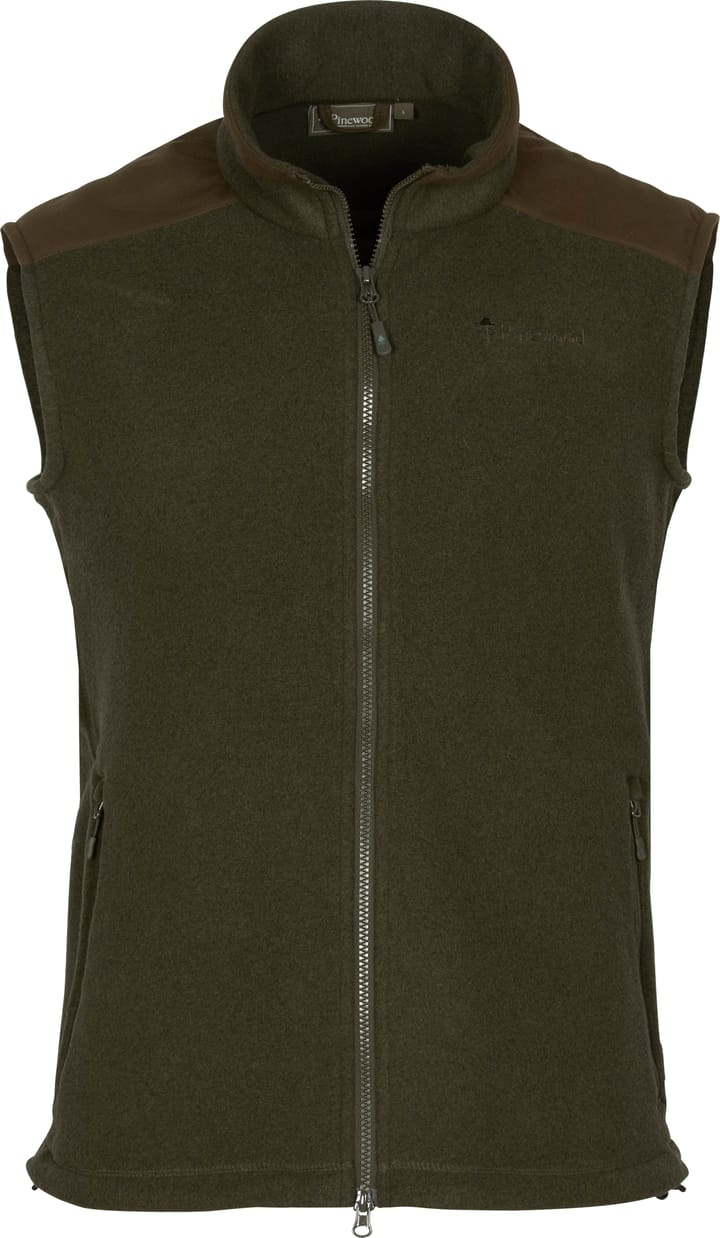 Pinewood Men's Småland Forest Fleece Vest Hunting Green Pinewood